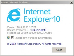 about internet explorer 10